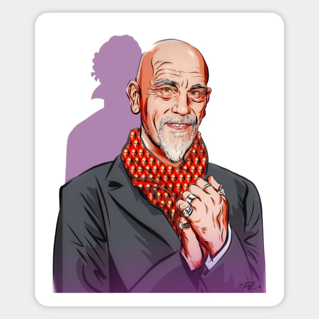 John Malkovich - An illustration by Paul Cemmick Sticker by PLAYDIGITAL2020